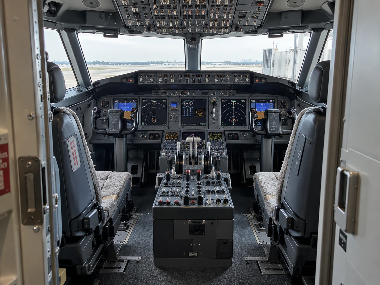 Airplane cockpit
